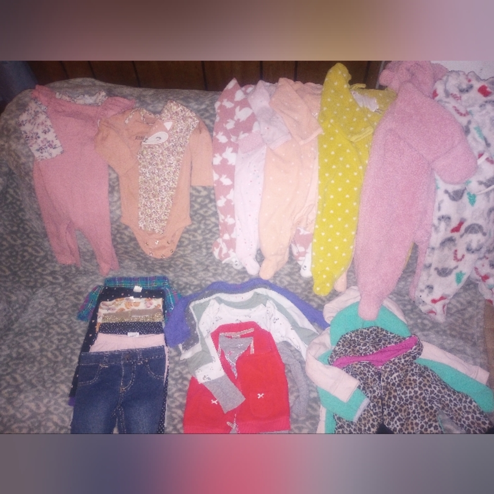 BIG LOT* winter time baby girl clothes